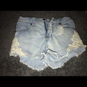 High waisted shorts